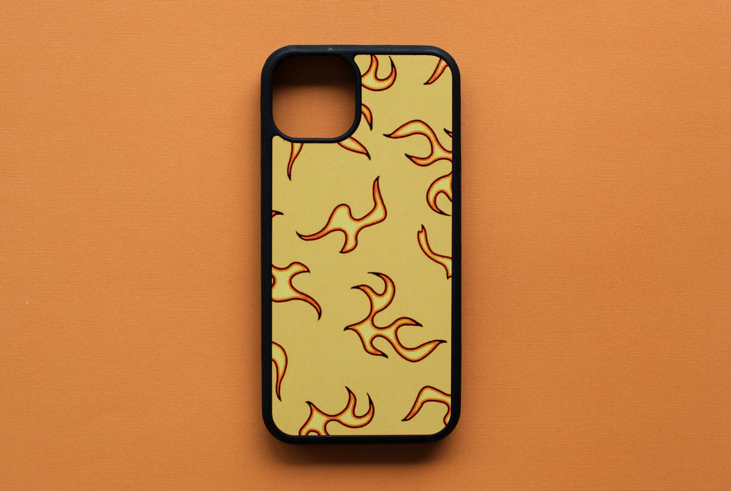 Yellow Flames iPhone Case