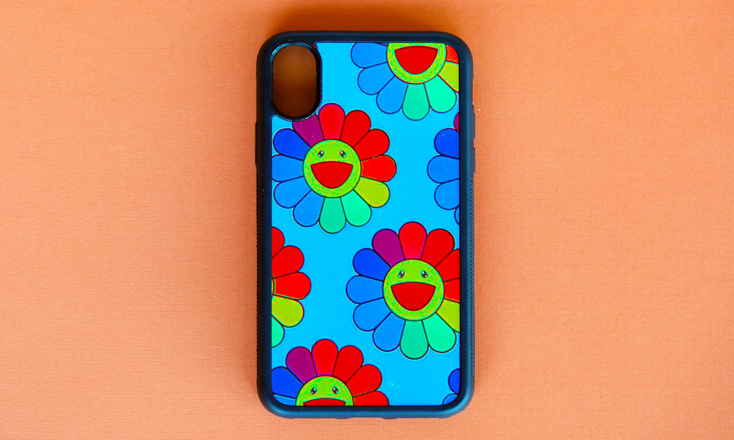 smiling flowers bright and colourful iphone case