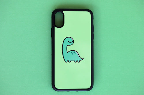 cute green dinosaur phone case