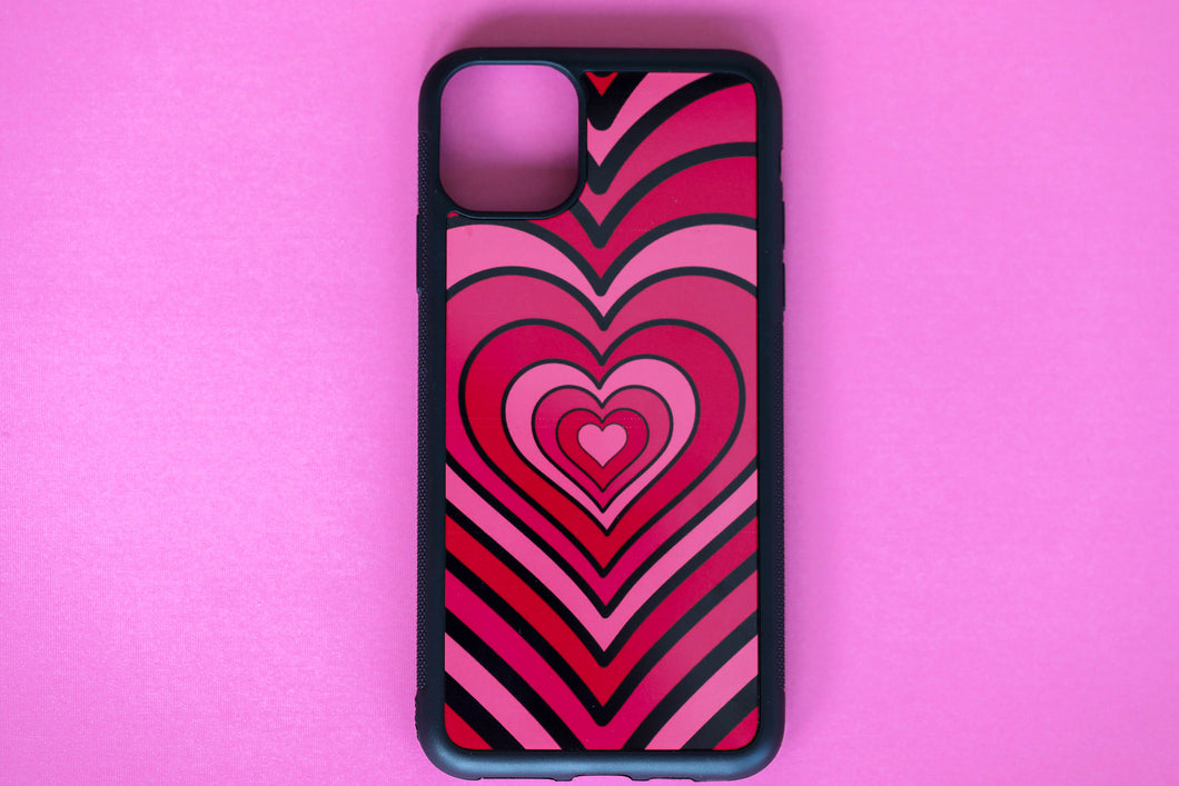 Pink Hearts iPhone Case