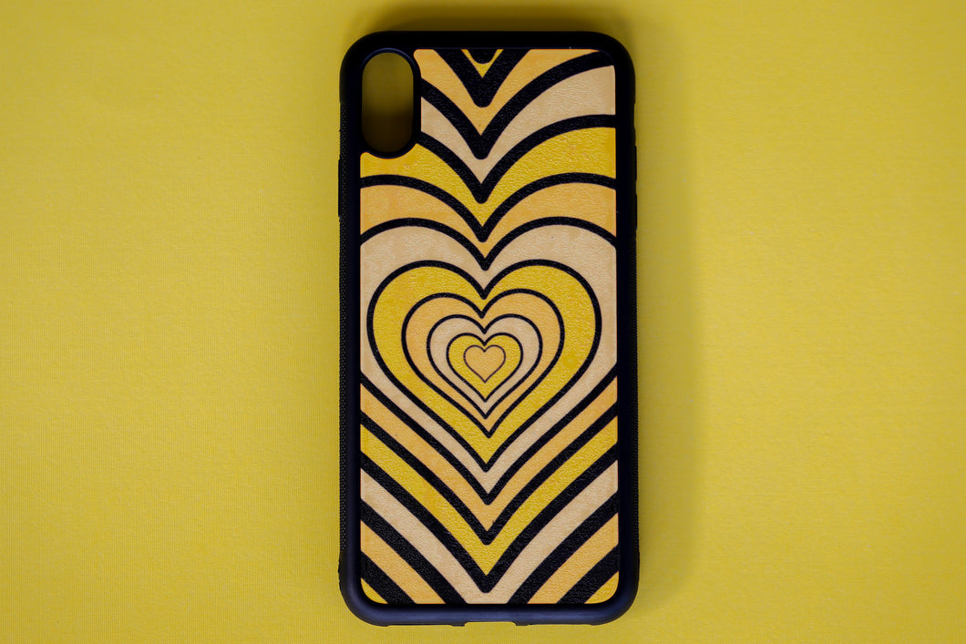 Yellow Heart iPhone Case